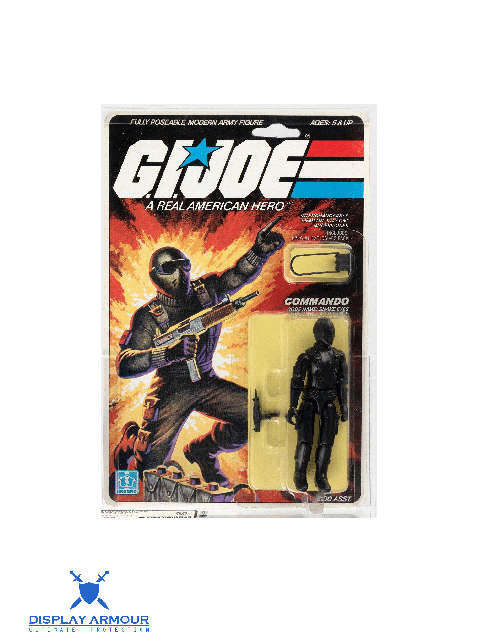 Snake Eyes V2 1985 AFA graded vintage GI Joe figure