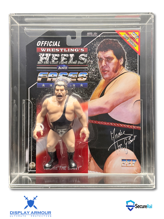 Heels & Faces Zombie Sailor Toys wrestling figure in acrylic display case front view.