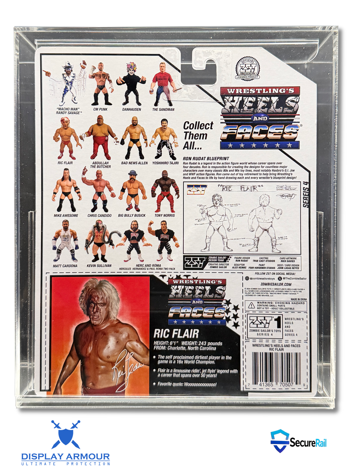 HEELS & FACES figure in Display Armour acrylic display case