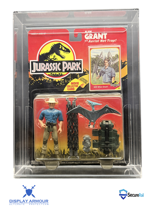 Jurassic Park Kenner MOC Action Figure Display Case – UV Acrylic Protector