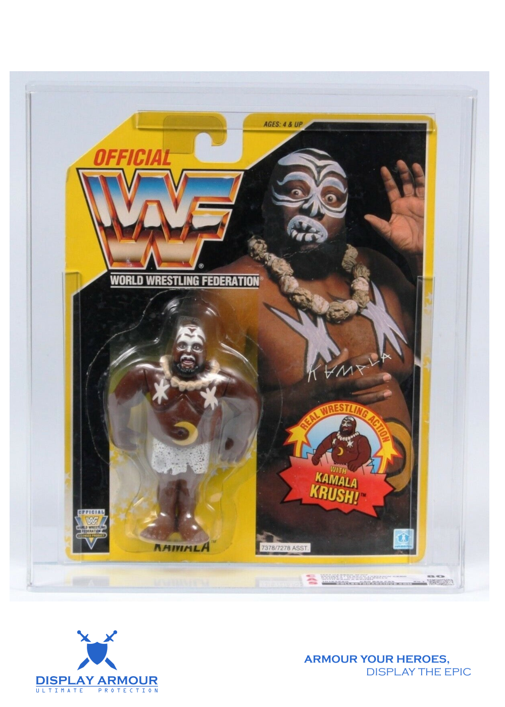 WWF Kamala moon on belly rare variant wrestling figure vintage