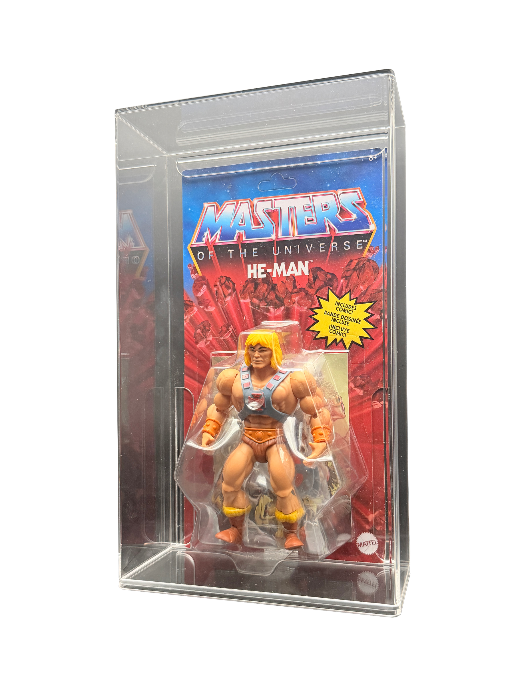 MOTU Action Figure in Display Armour Display Case