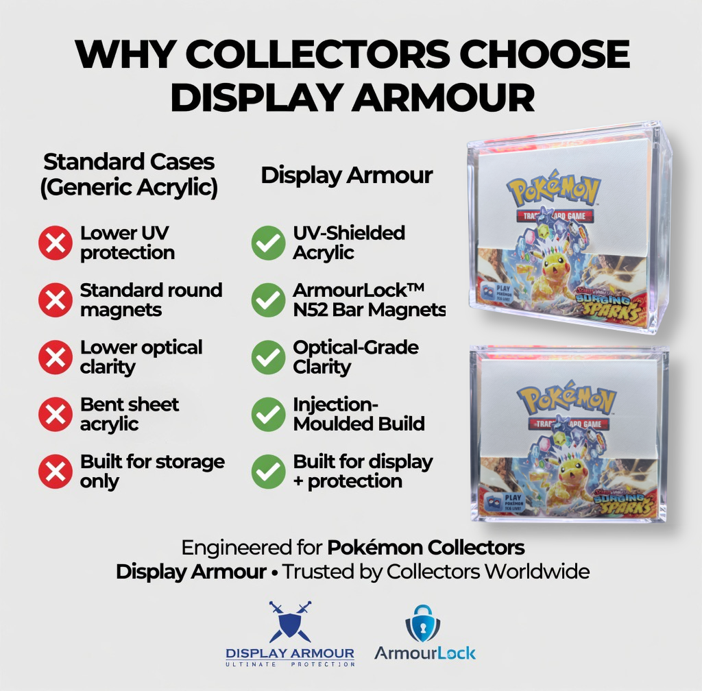 Why collectors choose Display Armour Pokémon booster box display cases