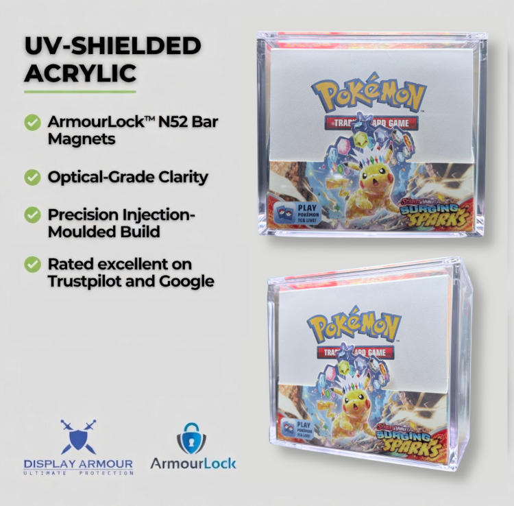 pokemon display booster box Pokémon Booster Box Acrylic Display Case – Fits All Pokémon Booster Boxes