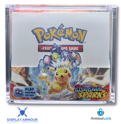 Pokémon booster box acrylic display case front view