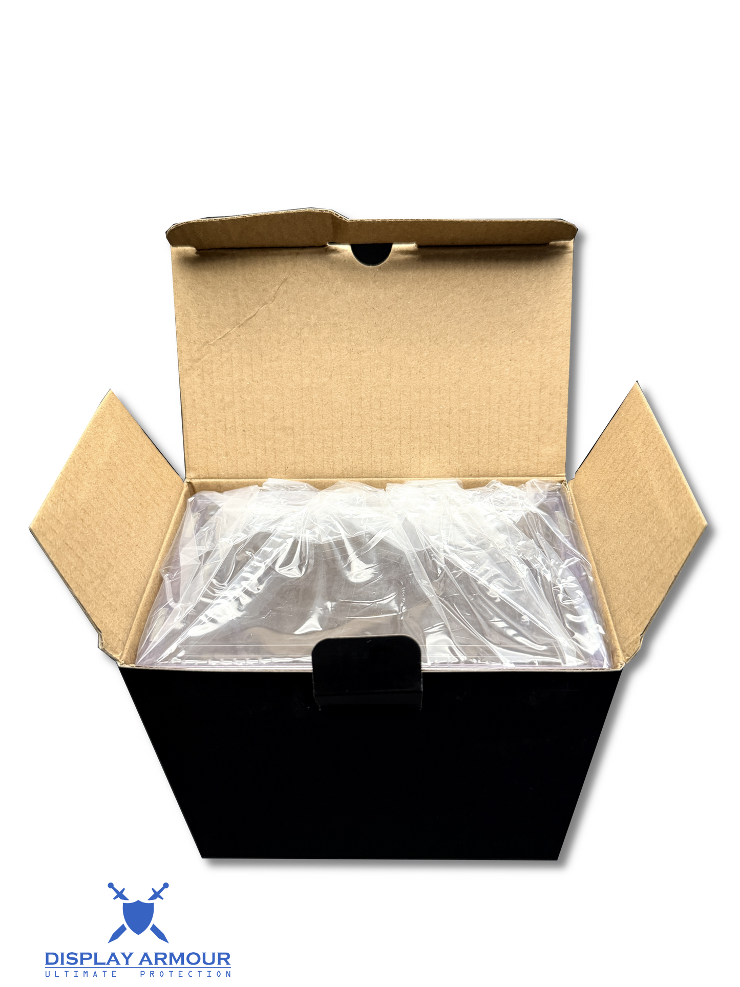 Pokémon Elite Trainer Box booster box acrylic case open with contents inside.