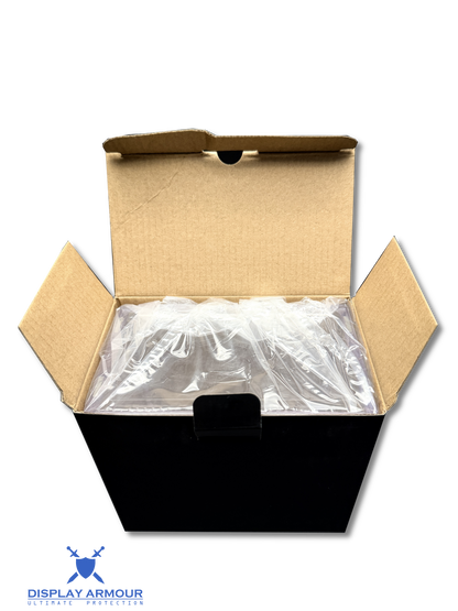 Pokémon Elite Trainer Box booster box acrylic case open with contents inside.