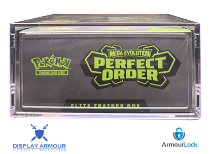 Pokémon booster box acrylic display case top view.