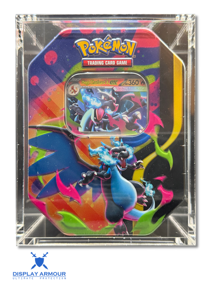 Pokémon collector tin acrylic display case lid front view