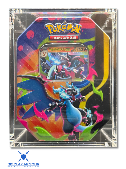 Pokémon TCG Collector Tin Display Case – UV Acrylic Protector