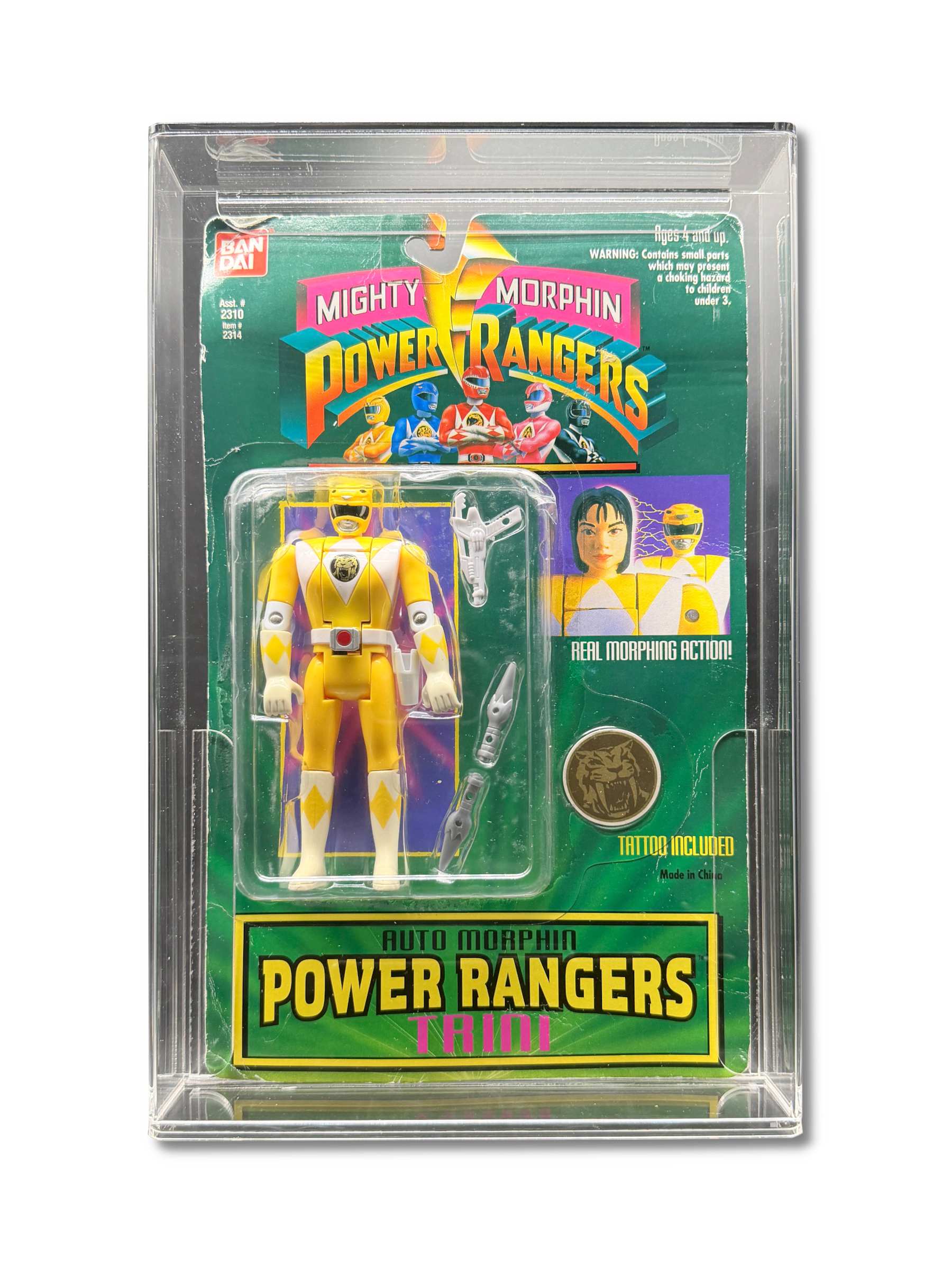 Power Rangers acrylic display cases for 1990s Bandai Mighty Morphin' Power Rangers MOC action figures