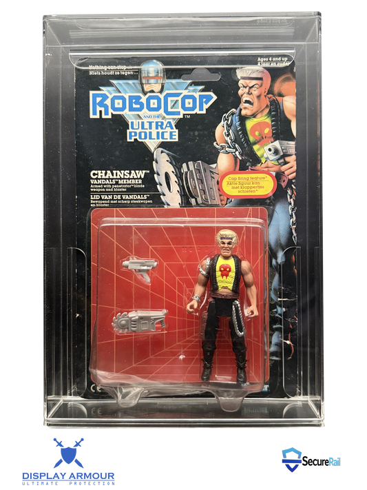 RoboCop Ultra Police Kenner MOC Action Figure Display Case – UV Acrylic Protector