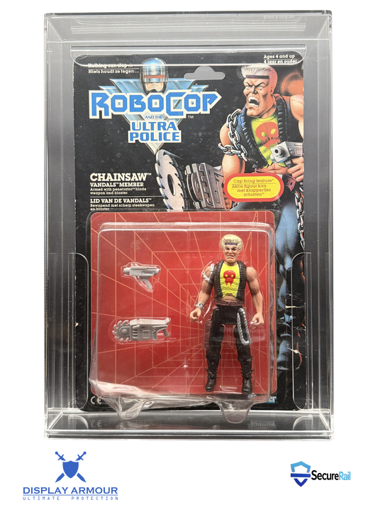 RoboCop Ultra Police Kenner MOC Action Figure Display Case – UV Acrylic Protector