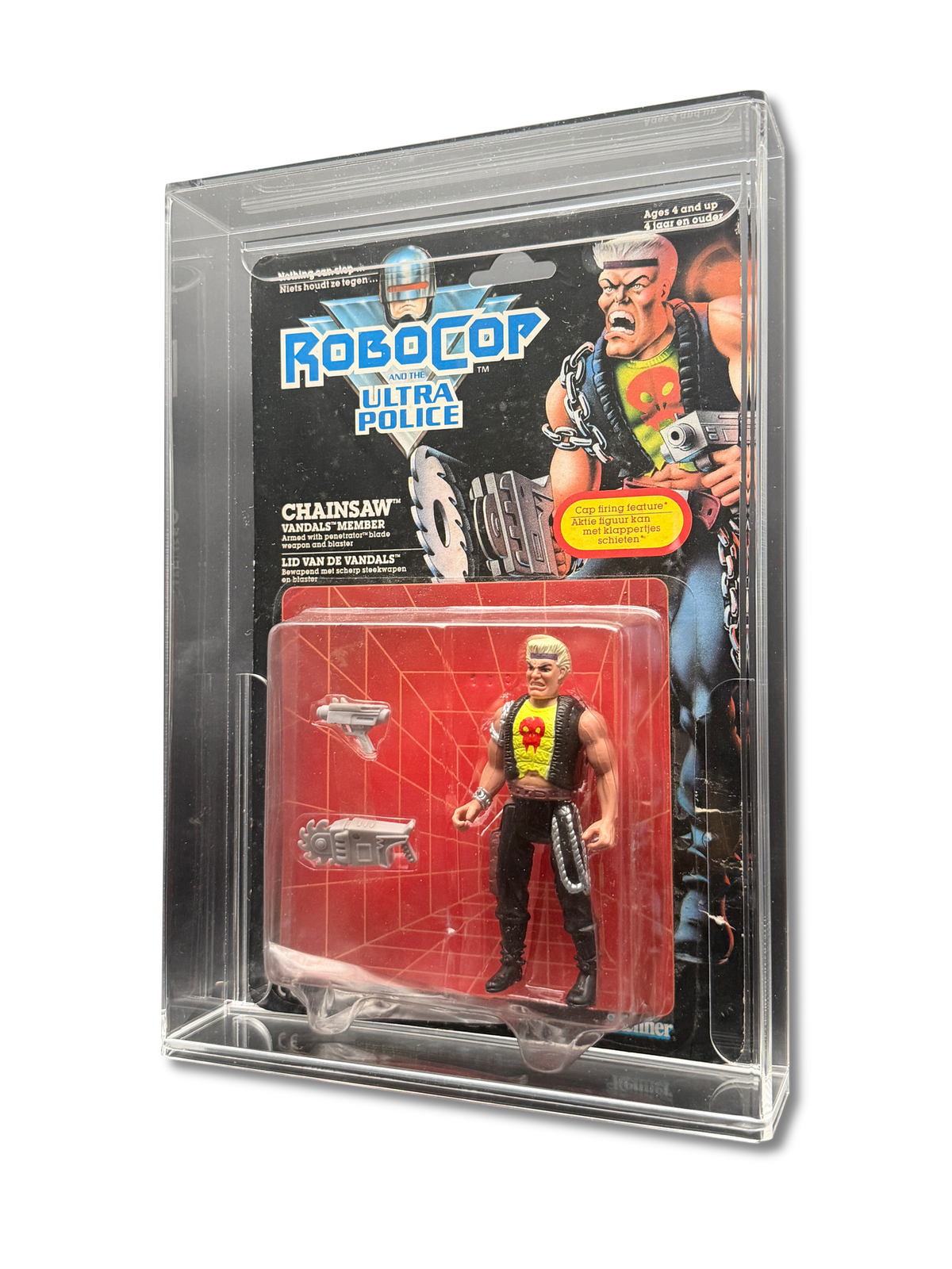 RoboCop Ultra Police Kenner carded action figure displayed in a Display Armour 4 mm UV acrylic case
