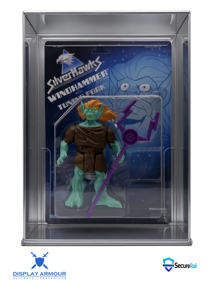 SilverHawks Acrylic Display Case – Vintage Kenner MOC Action Figure UV Protector
