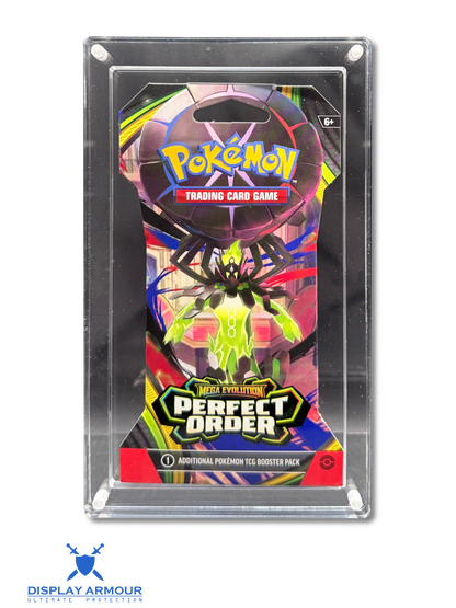 Pokémon sleeved booster pack acrylic display case front view