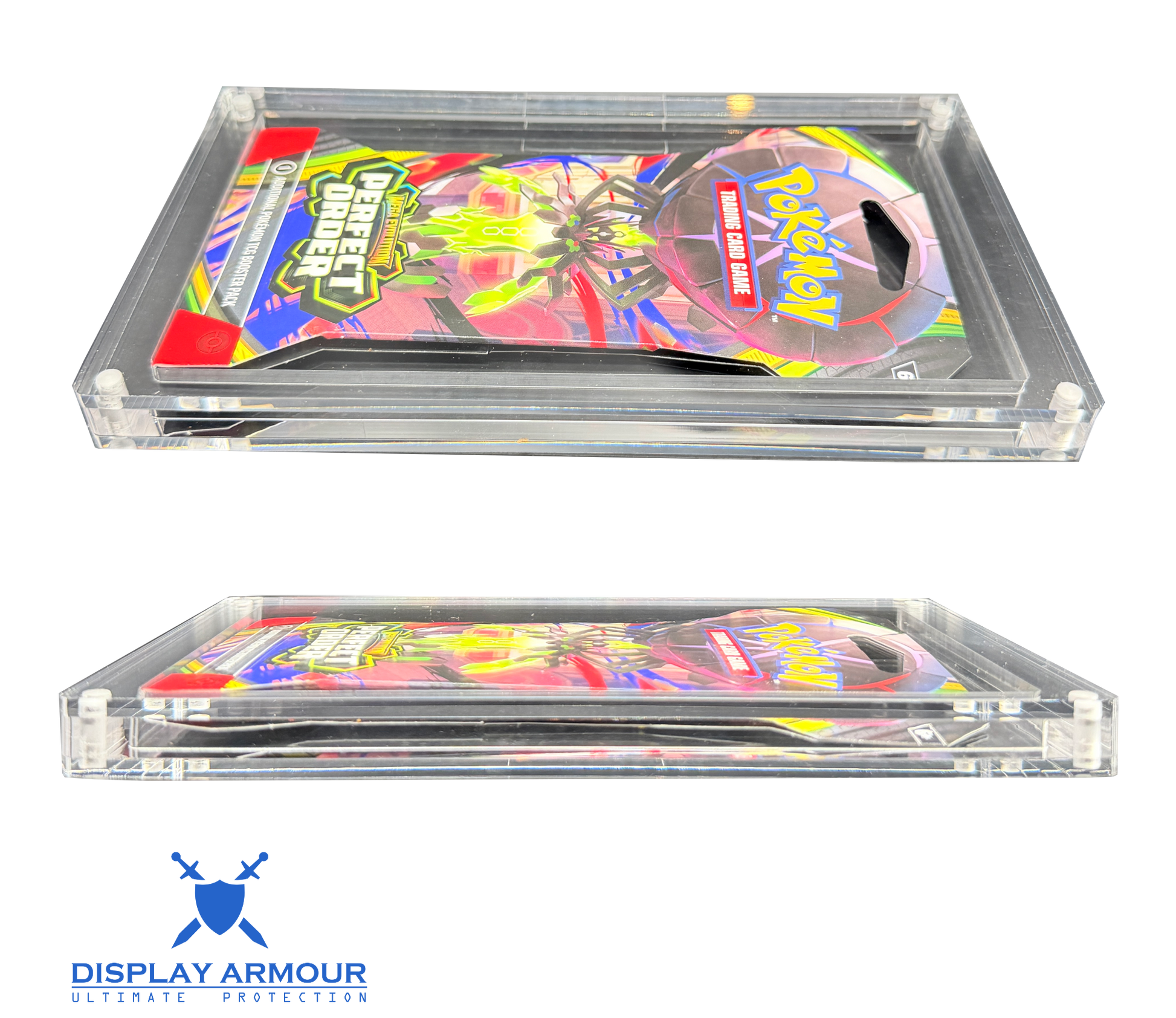 Pokémon sleeved booster pack acrylic display case side view