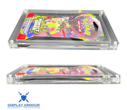 Pokémon sleeved booster pack acrylic display case side view