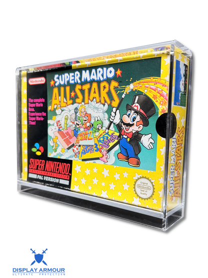 SNES Acrylic Display Case for Boxed Super Nintendo Games