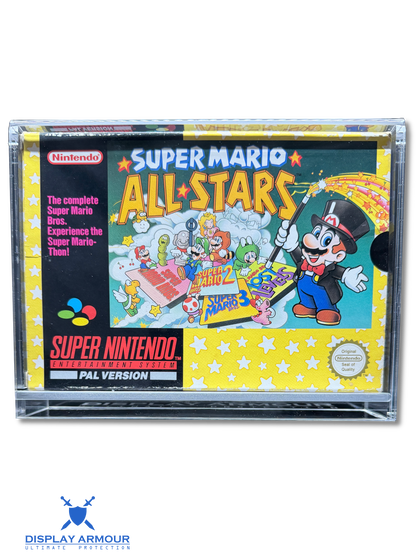 SNES Acrylic Display Case for Boxed Super Nintendo Games