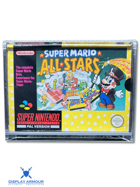 SNES Acrylic Display Case for Boxed Super Nintendo Games