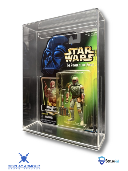 Star Wars Power of the Force (POTF) Kenner MOC Action Figure Display Case – UV Acrylic Protector