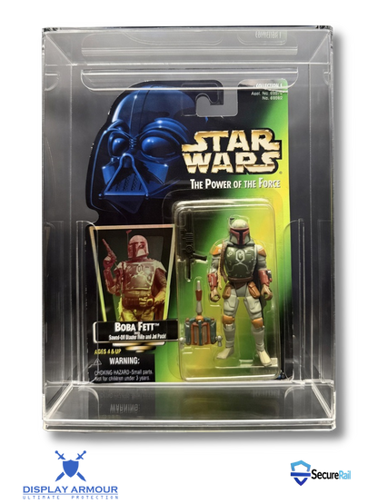 Star Wars Power of the Force (POTF) Kenner MOC Action Figure Display Case – UV Acrylic Protector