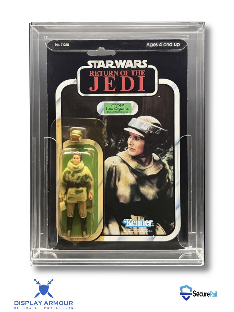 Star Wars Kenner Standard Bubble MOC Action Figure Display Case – UV Acrylic Protector