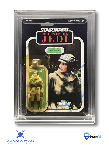 Star Wars Kenner Standard Bubble MOC Action Figure Display Case – UV Acrylic Protector