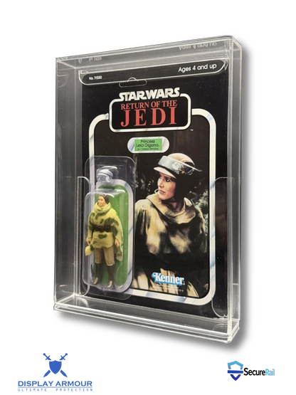 Star Wars Kenner Standard Bubble MOC Action Figure Display Case – UV Acrylic Protector