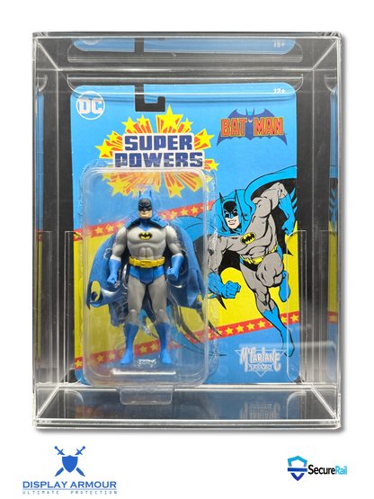Super Powers McFarlane MOC Action Figure Display Case – UV Acrylic Protector