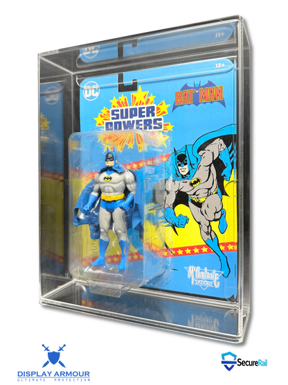 Super Powers McFarlane MOC Action Figure Display Case – UV Acrylic Protector