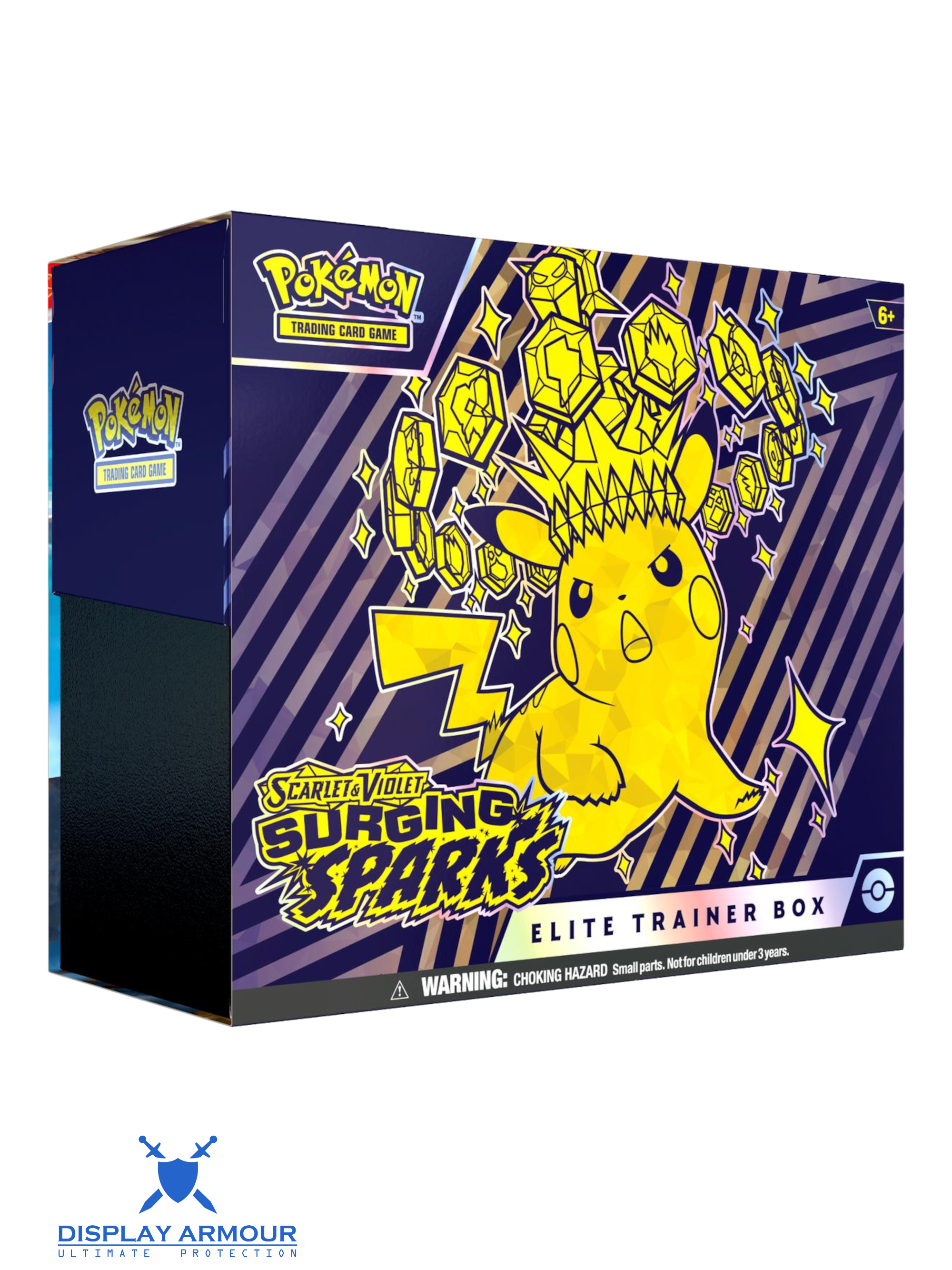 Surging Sparks sealed Pokémon product featuring Pikachu artwork