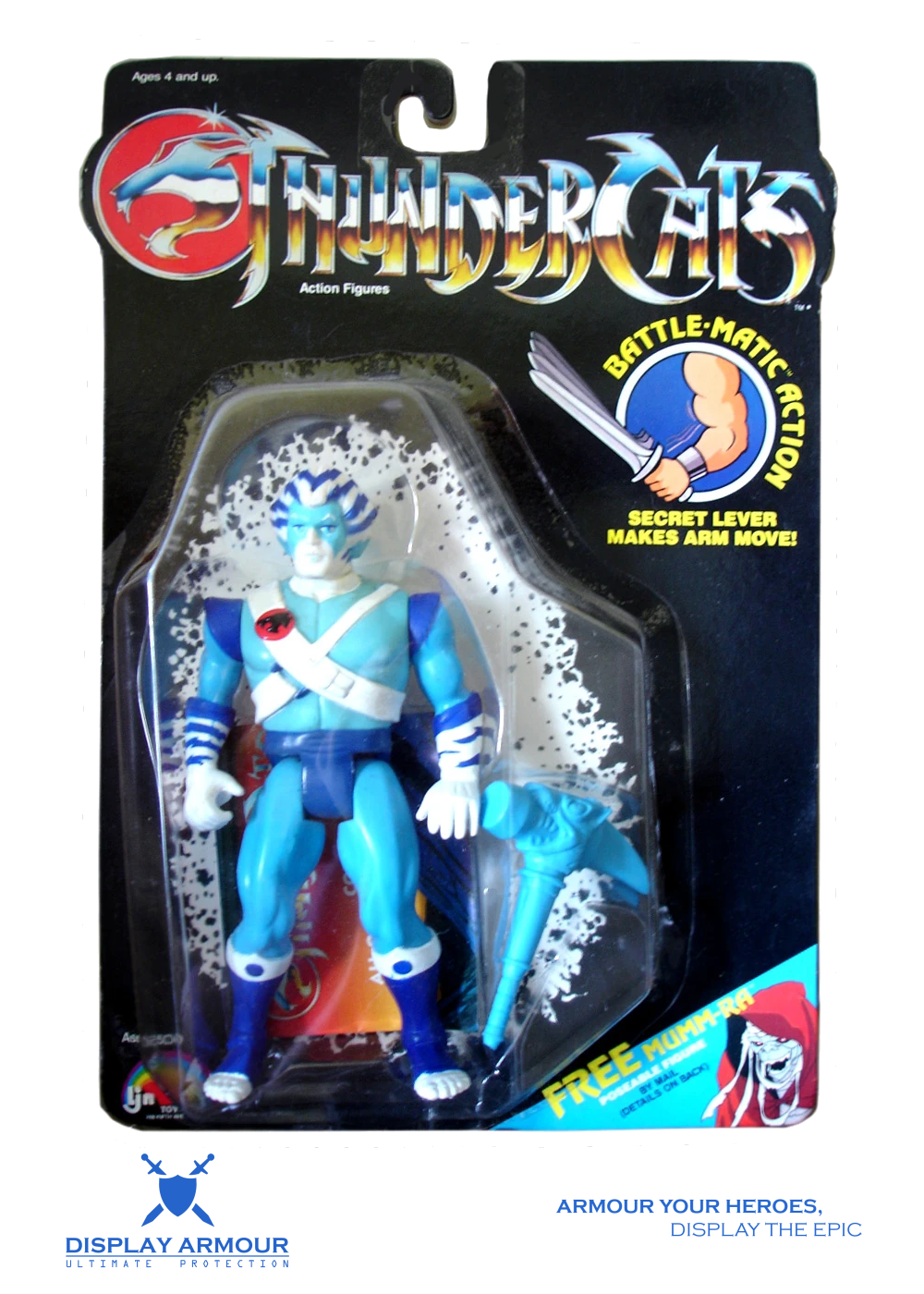 ThunderCats Bengali (MOC) protected in a Display Armour acrylic display case