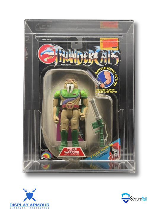 Thundercats LJN Standard Card MOC Action Figure Display Case – UV Acrylic Protector