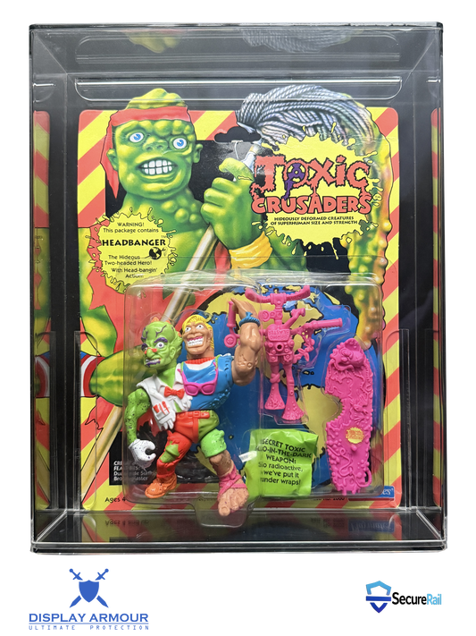 Toxic Crusaders Playmates MOC Action Figure Display Case – UV Acrylic Protector