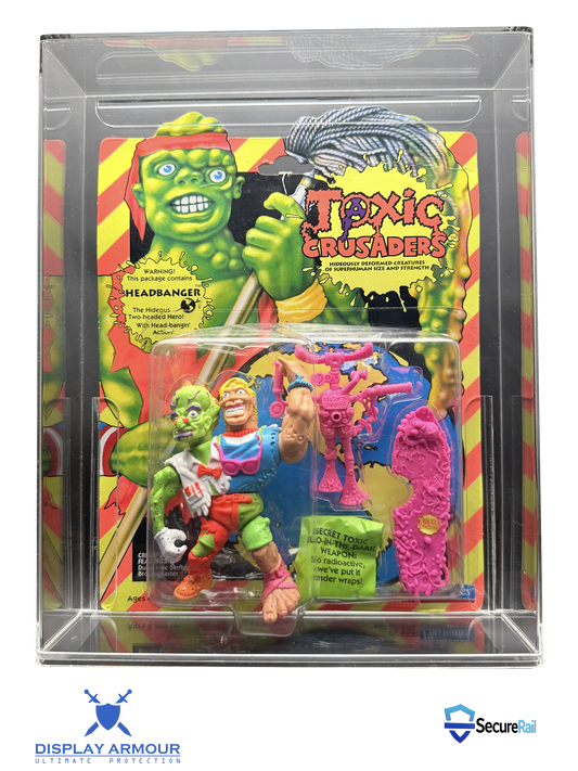 Toxic Crusaders Playmates MOC Action Figure Display Case – UV Acrylic Protector