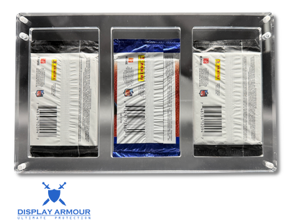 Trading Card Booster Pack Acrylic Display Case – 3 Pack