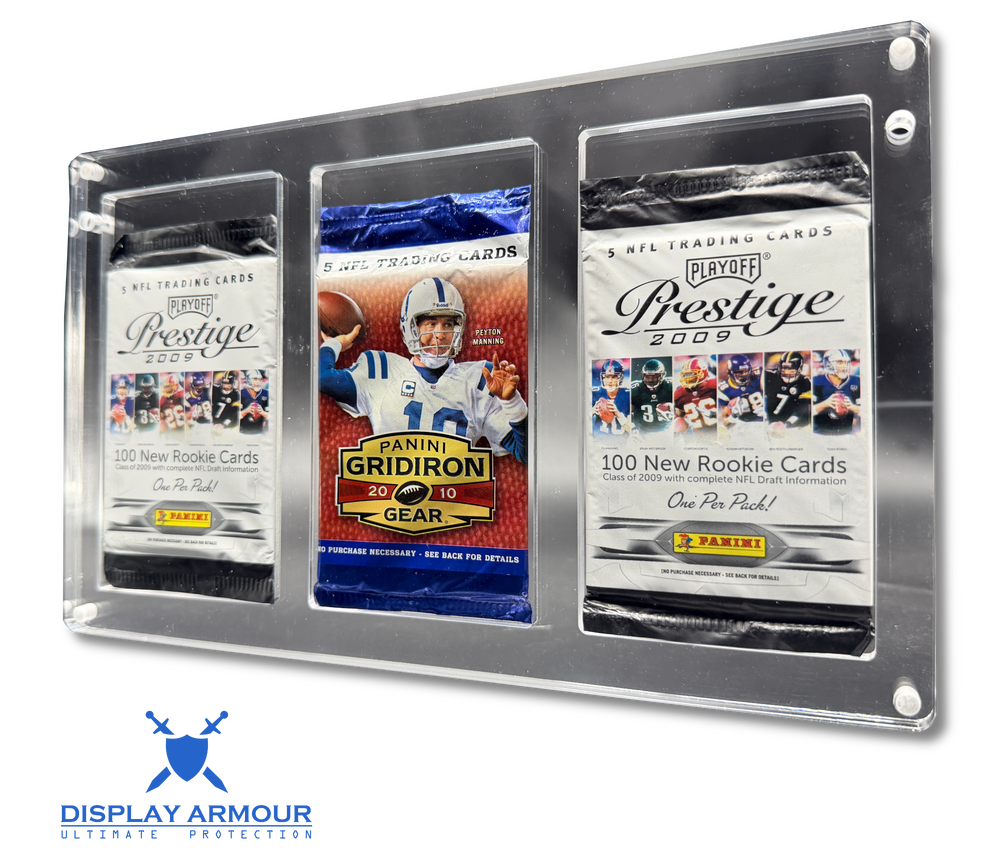 3-Pack Trading Card Display Cases