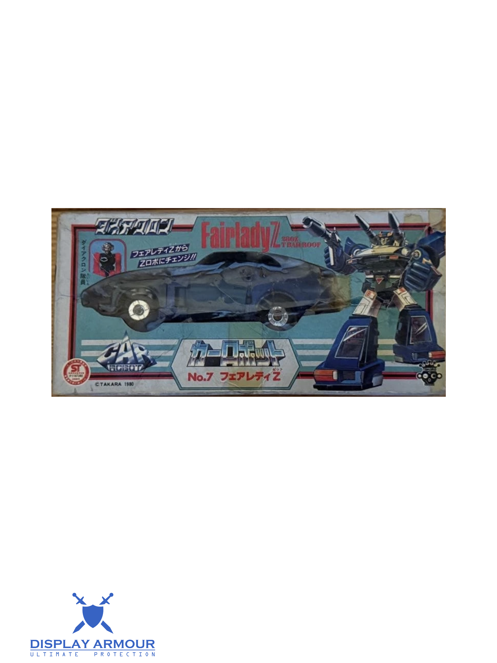 Blue Diaclone Fairlady Z vintage Japanese transforming toy