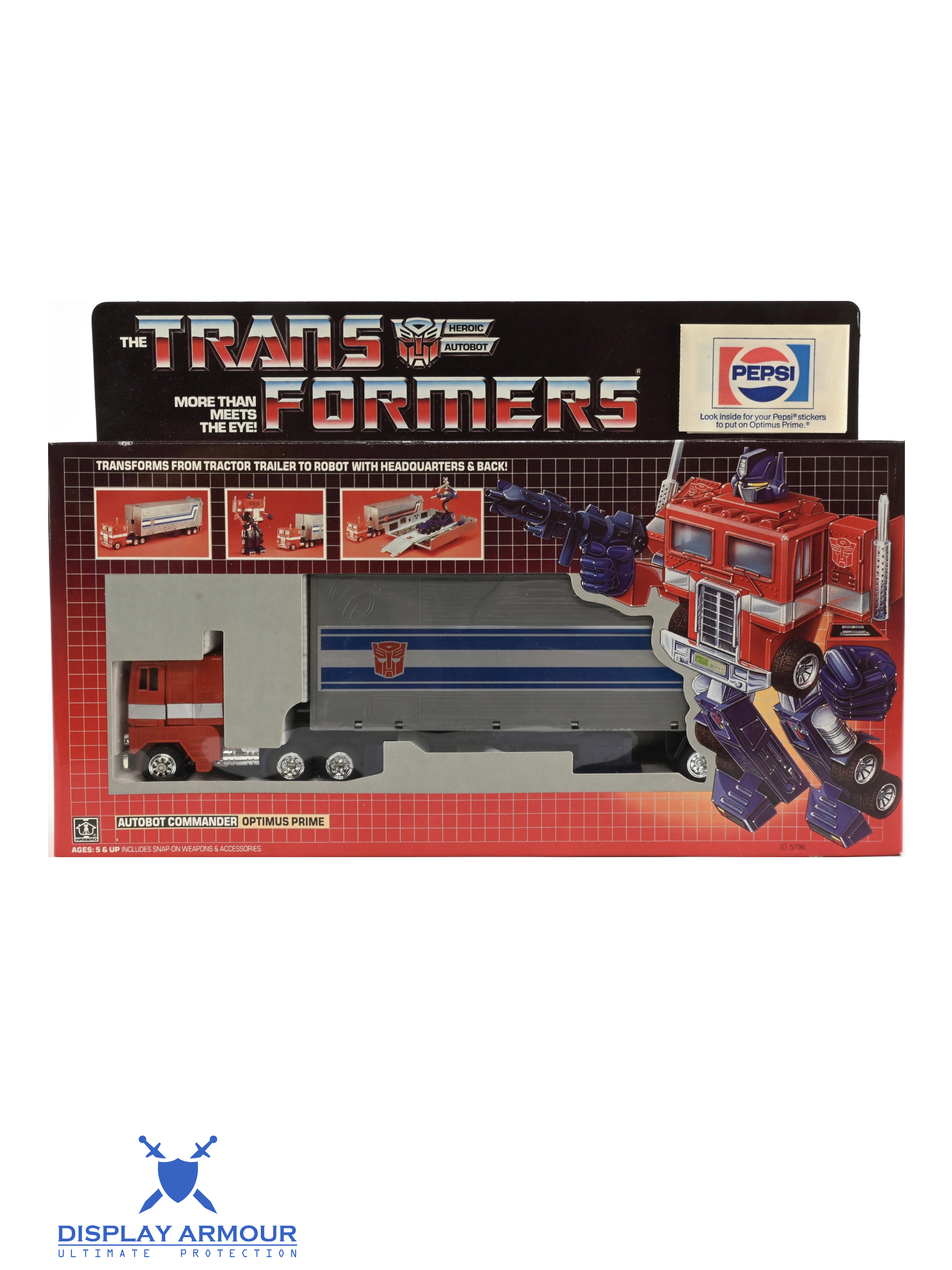 G1 Pepsi Optimus Prime vintage Transformers promotional action figure