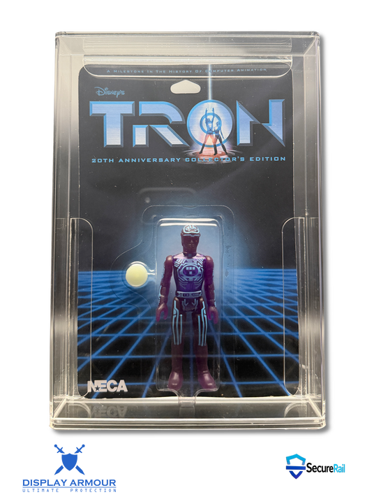 TRON NECA Mint on Card (MOC) Action Figure Display Case – UV Acrylic Protector