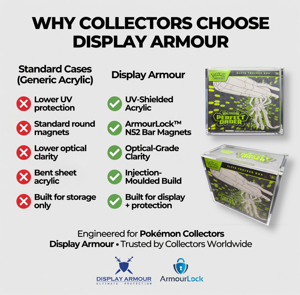 Why collectors choose Display Armour Pokémon Elite Trainer Box display cases
