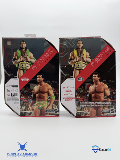 WWE Ultimate Edition acrylic display case rear view by Display Armour
