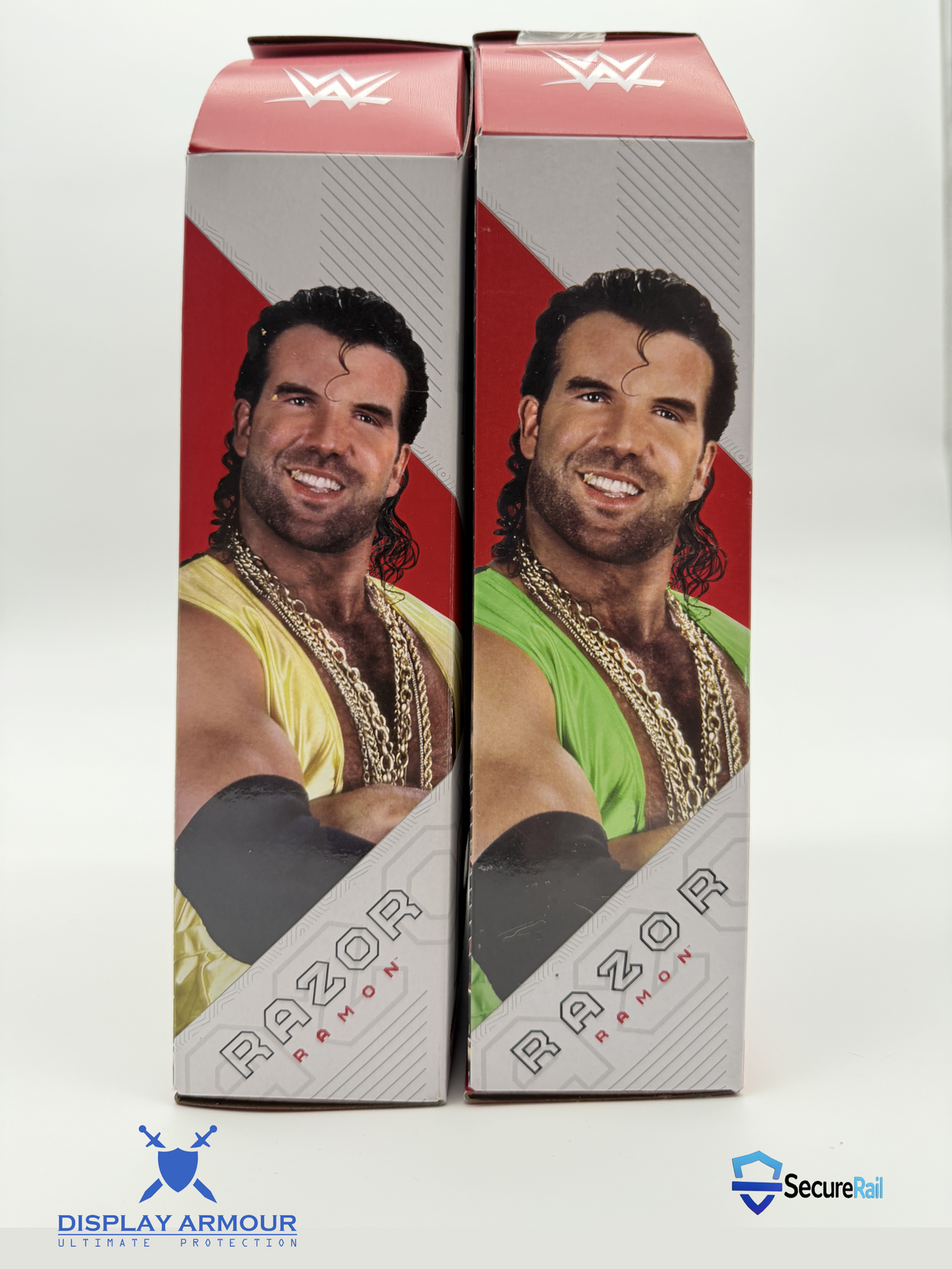 WWE Ultimate Edition acrylic display case side angle by Display Armour
