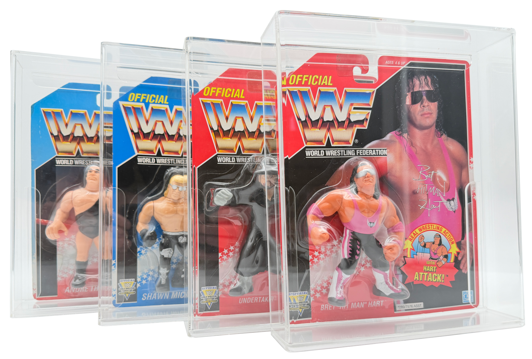 WWF Hasbro single acrylic display cases for MOC wrestling figures – Display Armour
